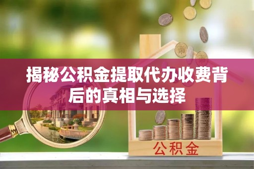 峨边揭秘公积金提取代办收费背后的真相与选择