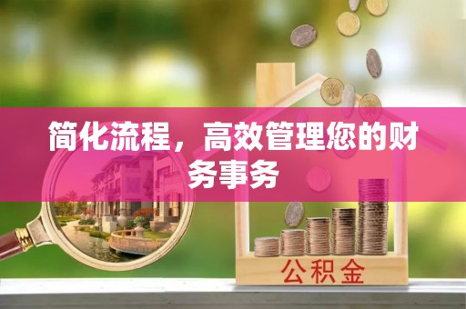 峨边简化流程，高效管理您的财务事务